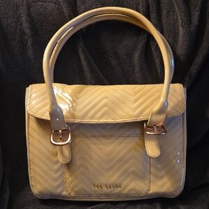 Ted Baker Beige Quilted PVC Shoulder Bag